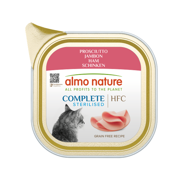 Almo Nature HFC Complete Sterilised cat 85g ham Almo Nature HFC Complete Sterilised cat 85g ham