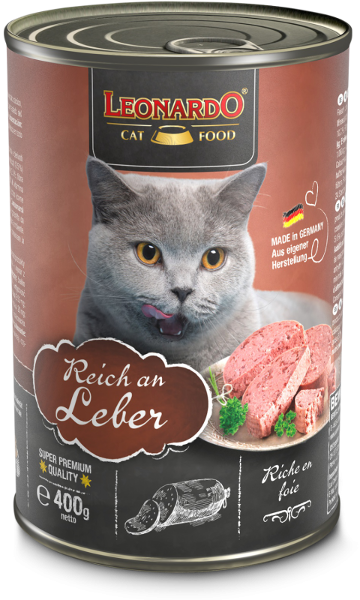Leonardo Natvoer Kat Blikje 400g lever