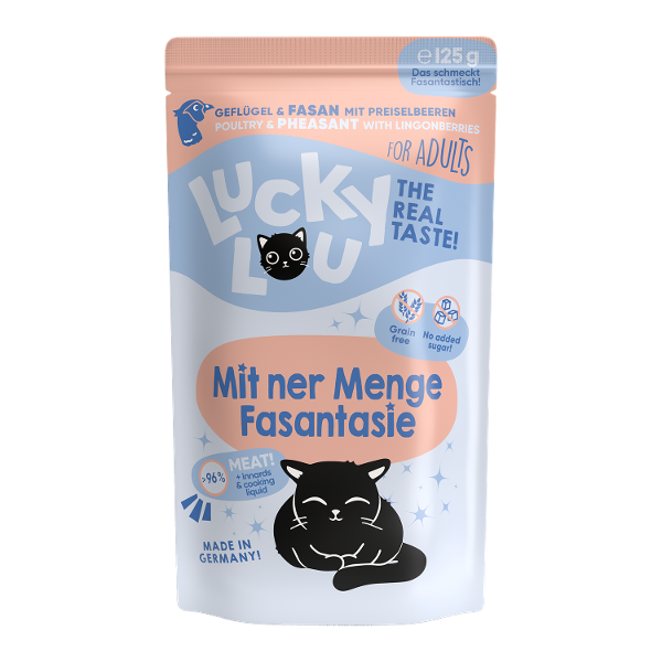 Lucky Lou Lifestage Adult 125g gevogelte en fazant