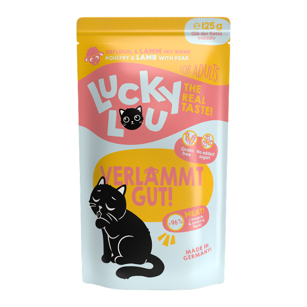 Lucky Lou Lifestage Adult 125g gevogelte en lam