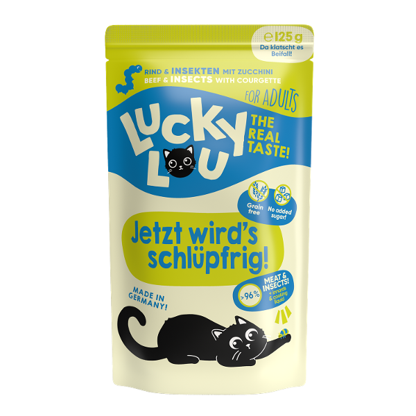Lucky Lou Lifestage Adult 125g rund en insecten