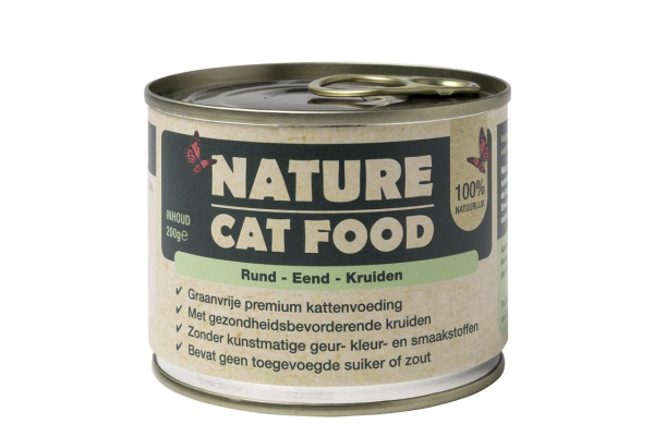 Nature Cat Food Rund & Eend 200g Nature Cat Food Rund & Eend 200g
