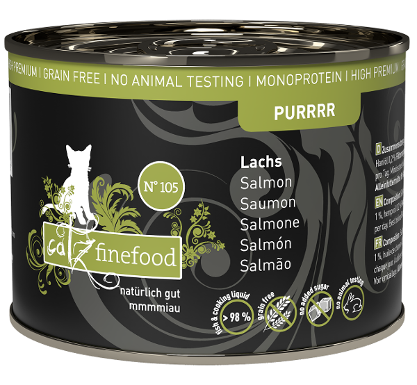 Catz Finefood Purrrr 190g n105 zalm Catz Finefood Purrrr 190g n105 zalm