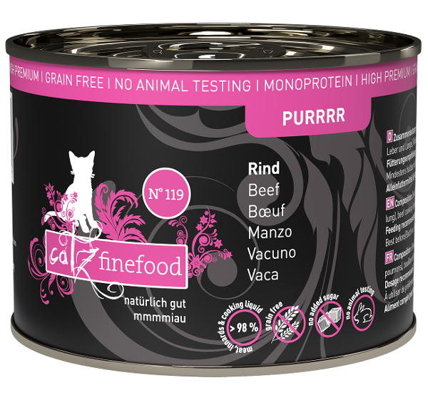Catz Finefood Purrrr 200g n119 rundvlees Catz Finefood Purrrr 200g n119 rundvlees