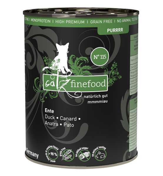 Catz Finefood Purrrr 400g N115 Eend Catz Finefood Purrrr 400g N115 Eend