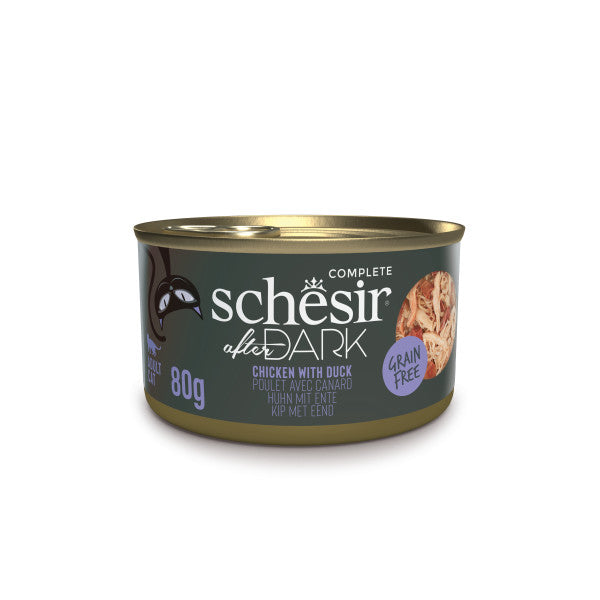 Schesir After Dark in broth 80g kip met eend