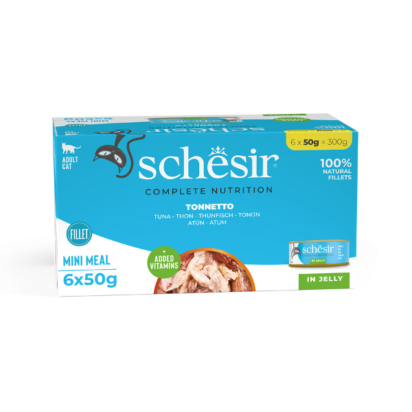 Schesir Complete Nutrition Mini Meal Cat 6 x 50g tonijn in jelly