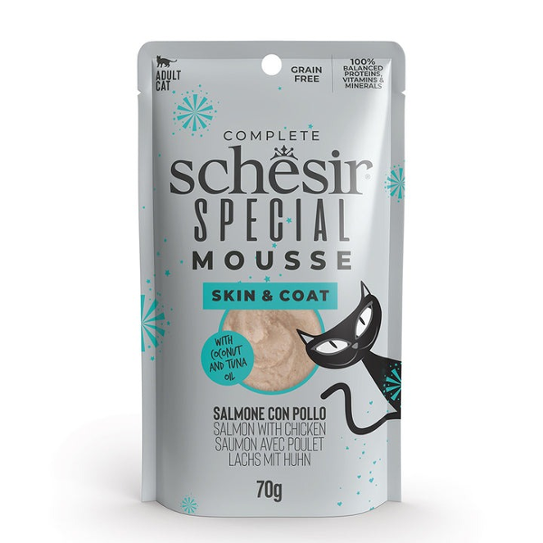 Schesir Special Mousse natvoer 70g Skin & coat Schesir Special Mousse natvoer 70g Skin & coat