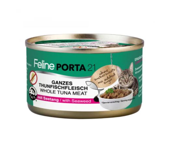 Feline Porta21 Natvoer - Blikje 90g met tonijn en zeewier