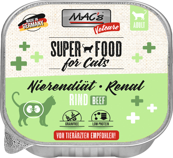 Mac's Kat Vetcare 100g Nierdieet - rund