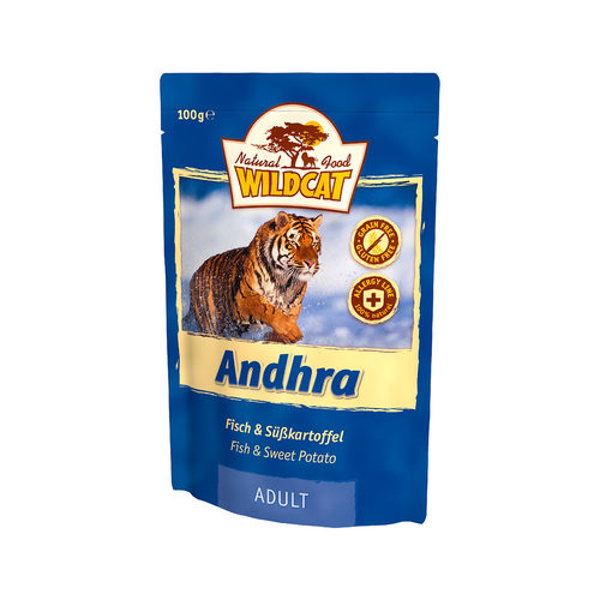 Wildcat Natvoer voor Katten 100gAndhra (vis & zoete aardappel) Wildcat Natvoer voor Katten 100gAndhra (vis & zoete aardappel)