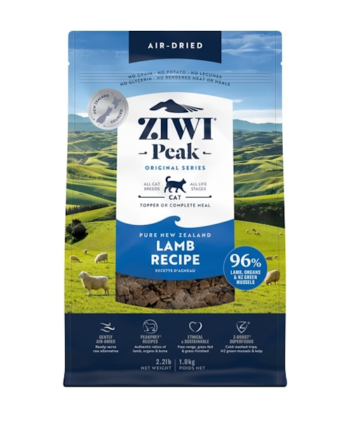 Ziwipeak Air-dried kattenvoer 400g lam Ziwipeak Air-dried kattenvoer 400g lam